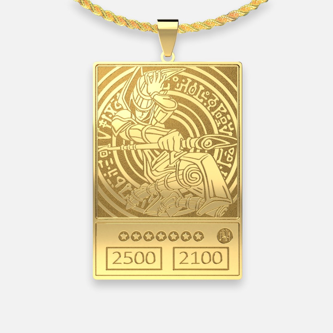 Dark Magician Necklace - 18K Gold Plated Anime Jewelry Dark Magician Necklace - 18K Gold Plated Anime Jewelry