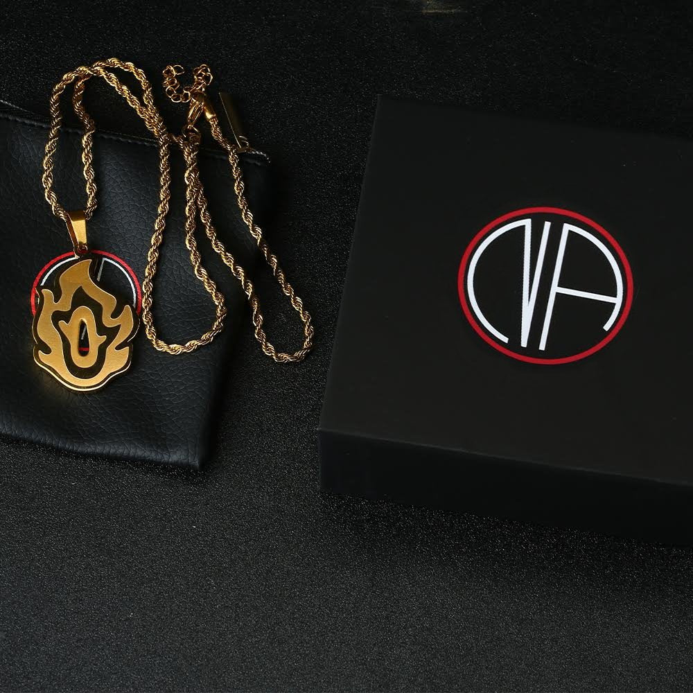 18K Rengoku Nichirin Guard Pendant - NAnimerica