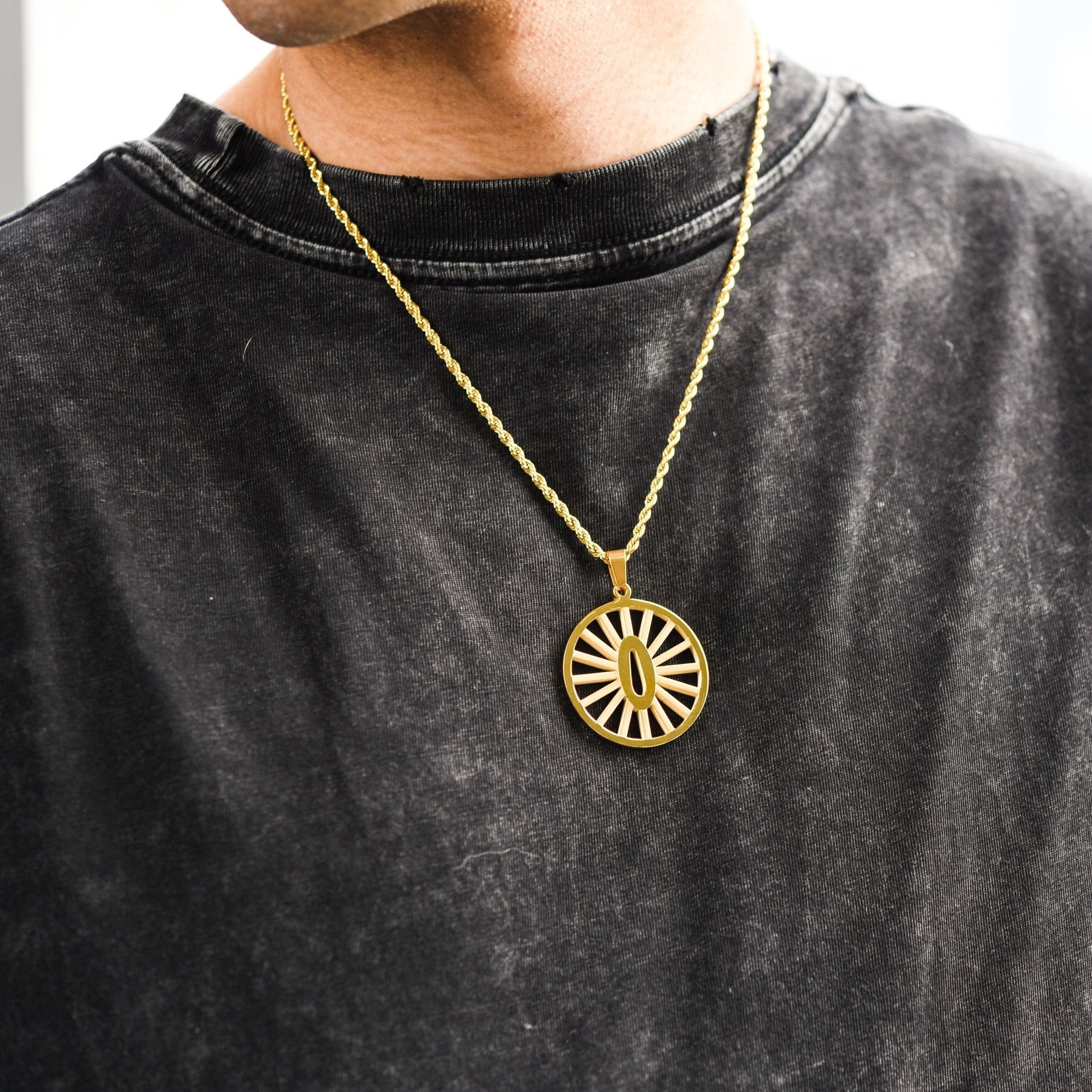 18K Tanjiro Nichirin Guard Pendant - NAnimerica
