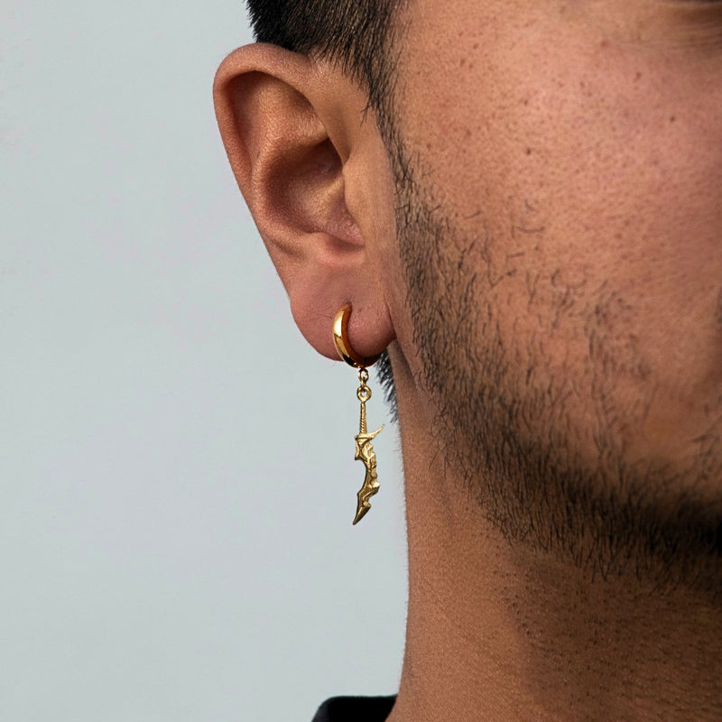 18K Knight Slayer Earrings - NAnimerica