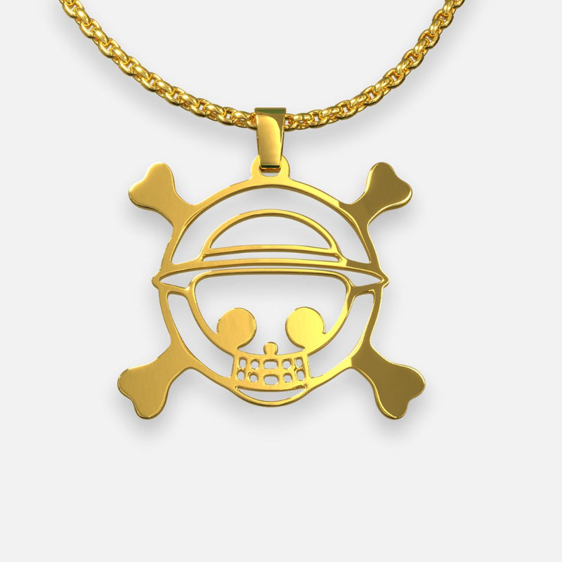 18K Straw Hat Pirates Pendant - NAnimerica