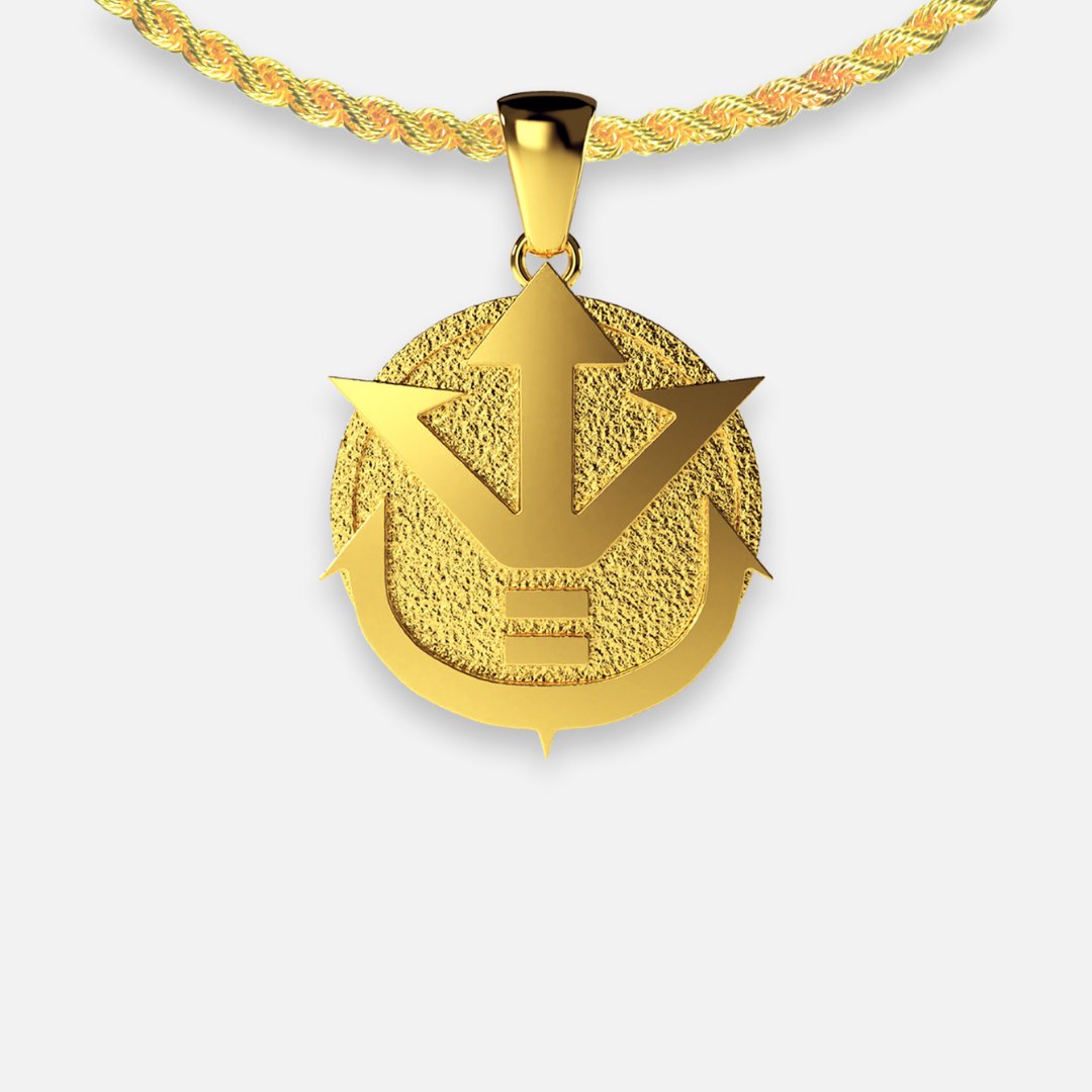 18K Vegeta's Royal Crest Pendant - NAnimerica