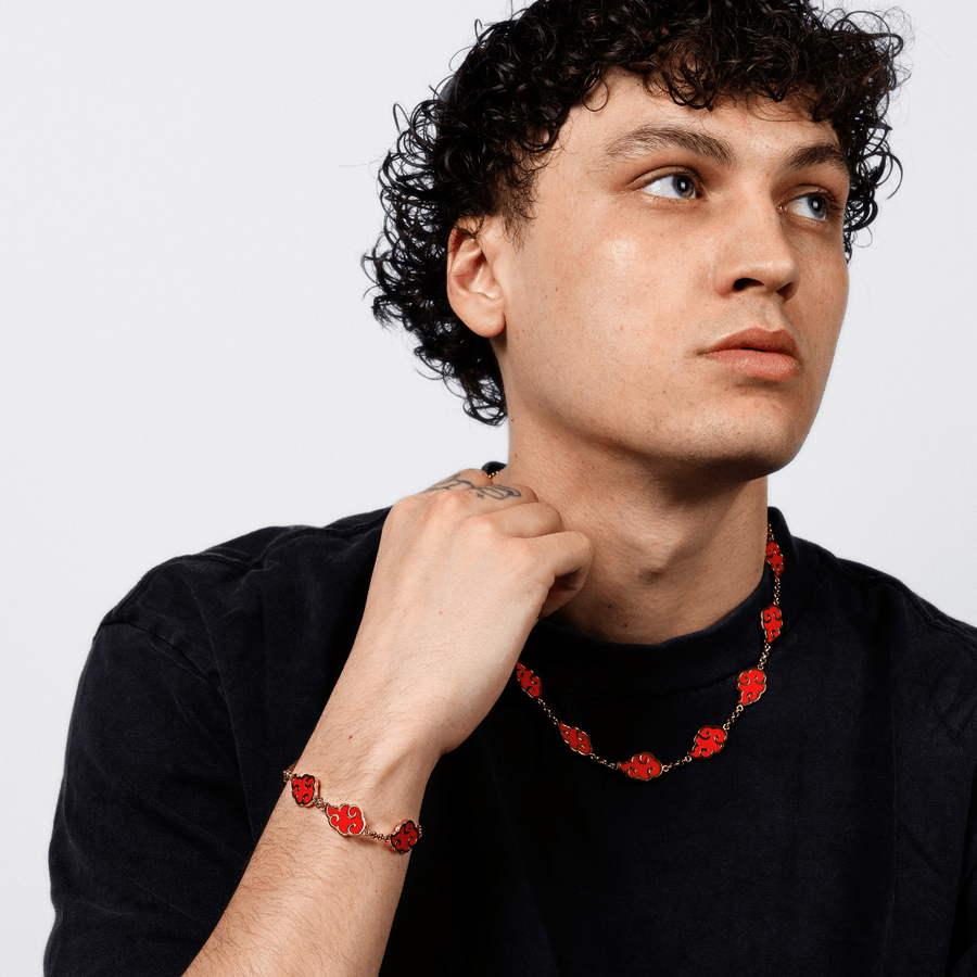 Red cloud carnelian bracelet in 18K gold – NANIMERICA