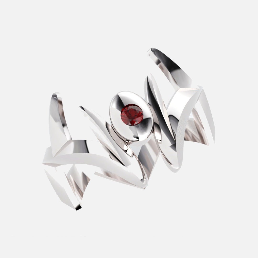 King of Curses ring, sculpted in 18K gold or rhodium – NANIMERICA