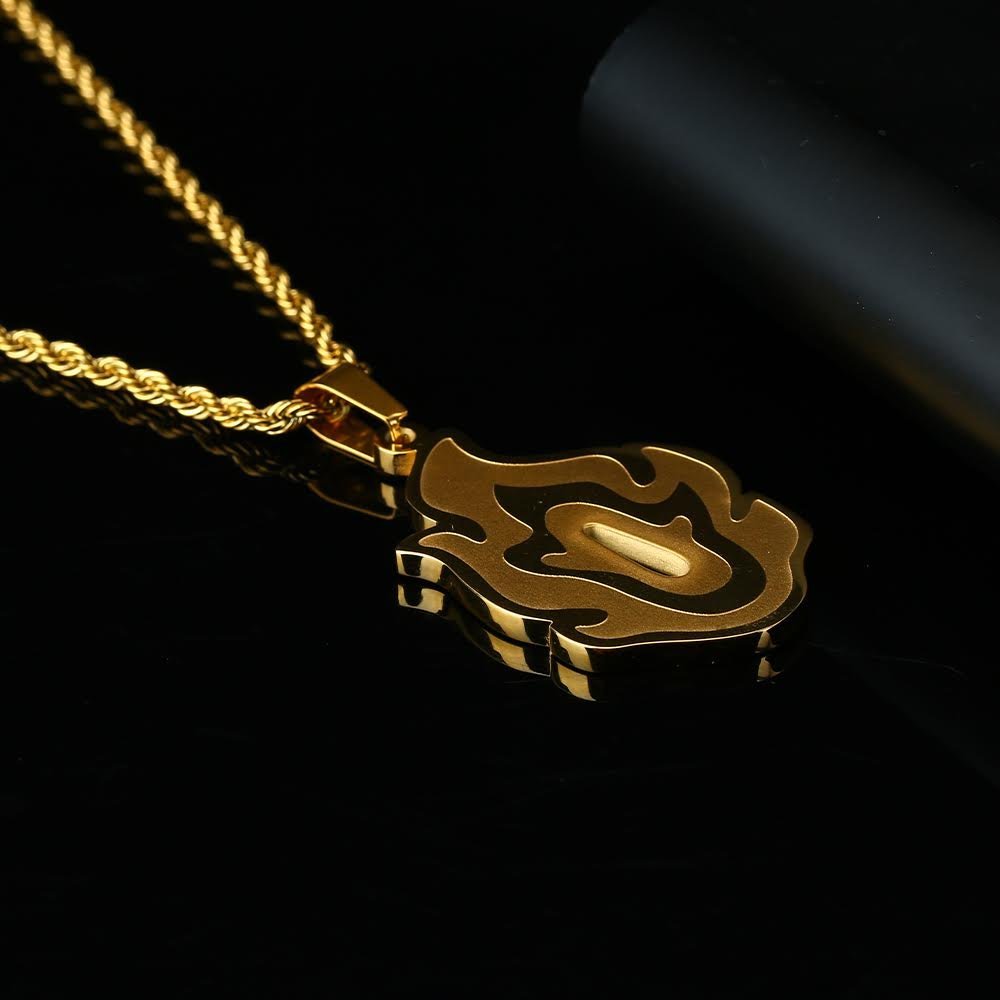 18K Rengoku Nichirin Guard Pendant - NAnimerica