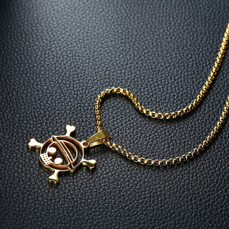 18K Straw Hat Pirates Pendant - NAnimerica